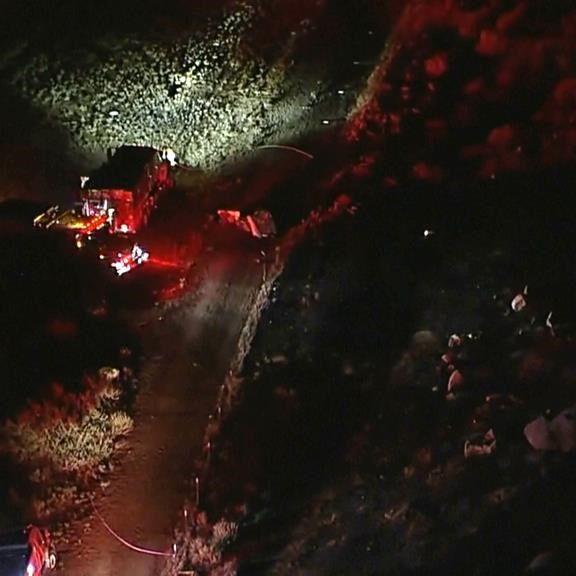 Firefighting helicopters collide over Southern California desert, killing 3 in crash